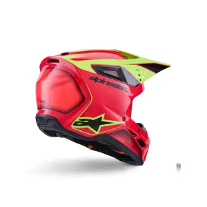 SM3 Fray Helm - Schwarz, Rot, Gelb - Erwachsen - S - 01109148