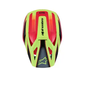 SM3 Fray Helm - Zwart, Rood, Geel - Volwassene - M - 01109149