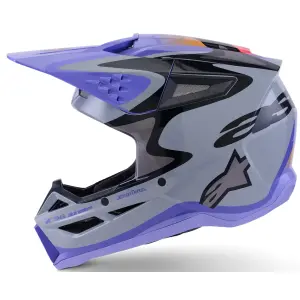 SM3 Jettson Helm - Schwarz, Grau, Lila - Erwachsene - XS - 01109231