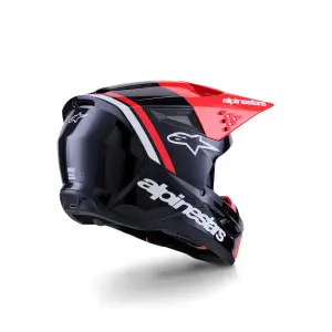 SM3 Radium Helm - Schwarz, Rot, Weiß - Erwachsene - M - 01109161