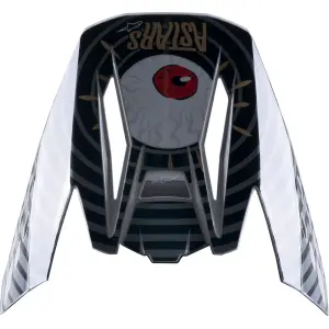 SM5 Helmet Visor - Black, Gray, Gloss, Gold - Adult - One Size - 01321633