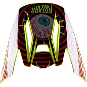 SM5 Helmet Visor - Black, Red, Gloss, Yellow Fluo - Adult - One Size - 01321632
