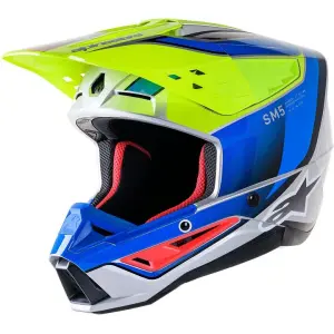 SM5 Sail Helmet - Black, Blue, Gloss, Gray, Fluorescent Yellow - Adult - S - 01108436