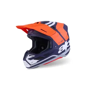SM7 Core Helm - Blau, Orange - Erwachsene - M - 01109083