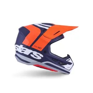 SM7 Core Helm - Blau, Orange - Erwachsene - S - 01109082