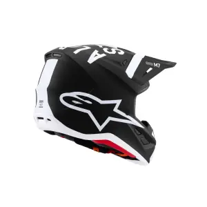SM7 Dasher Helm - Schwarz, Weiß - Erwachsene - L - 01109102