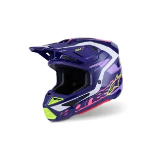 SM7 Deed Helm - Roze, Paars - Volwassene - S - 01109112