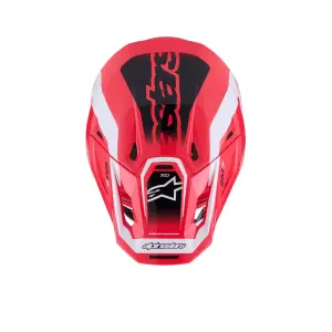SM7 Deed Helm - Zwart, Rood, Wit - Volwassene - M - 01109107