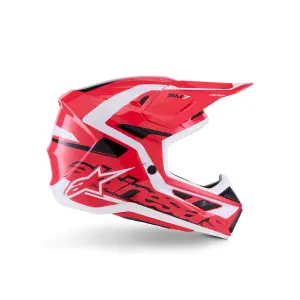SM7 Deed Helm - Zwart, Rood, Wit - Volwassene - XL - 01109109