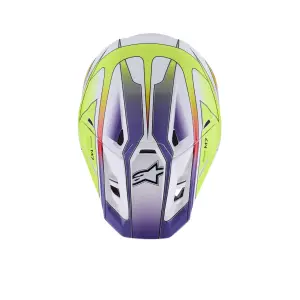 SM7 Fuse Helm - Lila, Weiß, Gelb - Erwachsene - 2XL - 01109092
