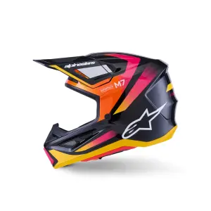 SM7 Rise Helm - Schwarz, Pink, Gelb - Erwachsen - 2XL - 01109062