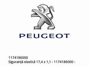 SNAP RING 17,4 X 1,1 - 1174186000 - Peugeot