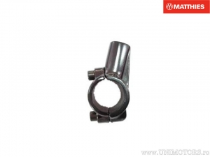 Soporte de espejo negro M10x1.25mm para manillar 7/8" (22mm) - JM