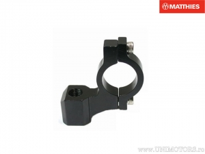 Soporte de Espejo Negro M10x1.25mm para Manillar de 7/8" (22mm) - JM