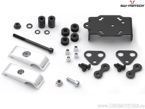 Soporte GPS con abrazadera para manillar 25,4 mm color plateado - SW-Motech