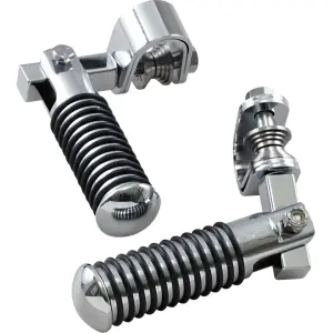 Soporte para estriberas con abrazadera - Negro, Cromado, Pulido - DS253300