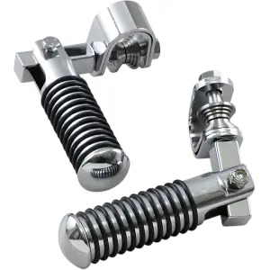 Soporte para estriberas con abrazadera - Negro, Cromado, Pulido - DS253300