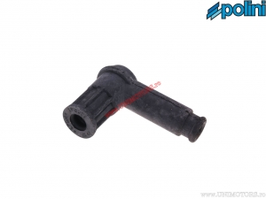 Spark plug cap (long) - black silicone - Polini
