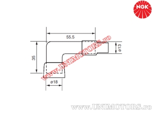 Spark plug pipe LB05EZ - (NGK)