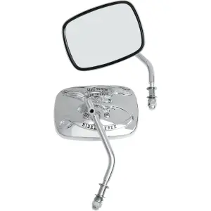 Specchietti personalizzati Live To Ride - Cromato - 06400475