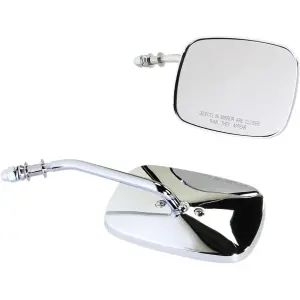 Specchietti rettangolari tipo OEM - Cromato, Argento - 06400980