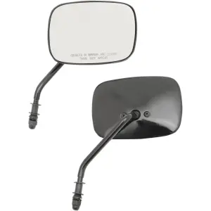 Specchietti rettangolari tipo OEM - Nero, lucido - 06400981