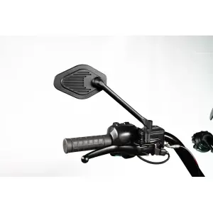 Specchio regolabile con braccio corto (12 cm) Edizione Nera - Nero - 06401863