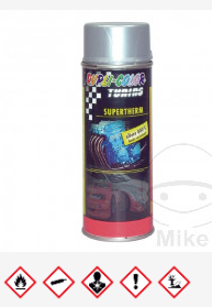 Spray de escape plateado 400ml resistencia 800°C mate - JM
