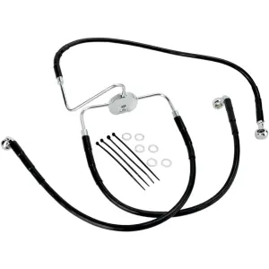 Stainless Steel Brake Line Kit - Black - 17412562