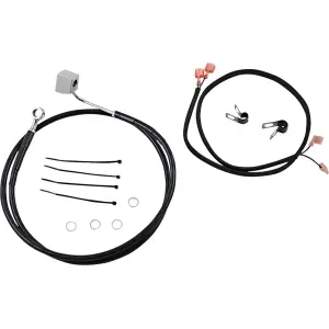 Stainless Steel Brake Line Kit - Black - 17412949
