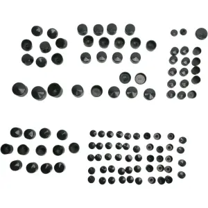 Standard Engine Bolt Cover Kit - Black, Natural - 24010699