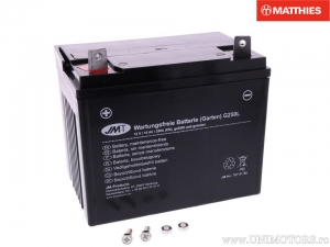 Standard maintenance-free battery G250L 12V 15Ah - JM