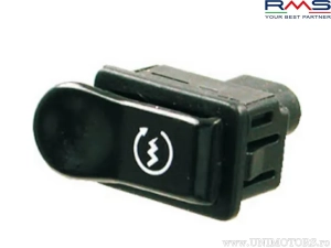 Startknop - Gilera Typhoon / Piaggio Free / NRG / NRG mc2 / NTT / Zip / Skipper / Hexagon / TPH (zwart) 2T - (RMS)