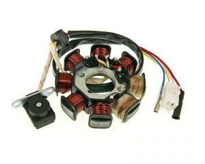 Stator alternator - ATU Explorer City Star (YY50QT) / Roketa Maui MC(<-'08) 50 4T / Zongshen ZS50QT-4 (Cab 50) - 101 Octane