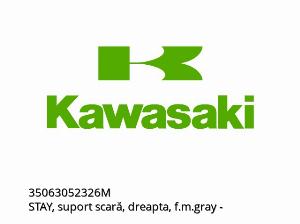 STAY, support de repose-pied droit, gris F.M. - 35063052326M - Kawasaki