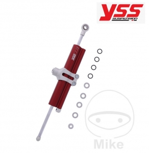 Steering damper 120 mm red YSS clamp B - JM