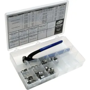 Stepless® Ear Clamp Kit for Fuel System with Pincher Tool - Silver - 24020132