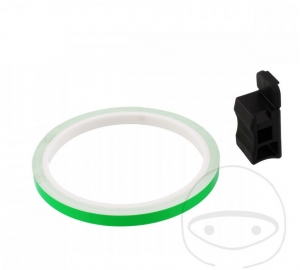 Sticker roata - banda verde fluorescent - JM
