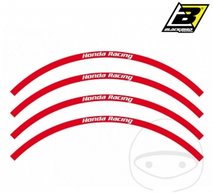 Sticker roata - HONDA RACING rosu - JM