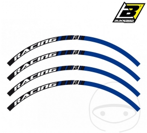 Sticker roata - RACING albastru - JM