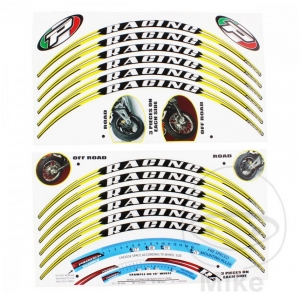 Sticker roata - RACING galben - JM