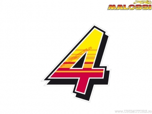 Stickers "4" ENKO4 17,2x19cm - 2 stuks - Malossi