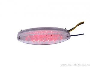 Stop complet led universal Mini oval cu sticla transparenta 105x30mm - Shin Yo