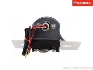 Stop posteriore mini Cat-Eye con porta targa Dimensioni: 65x40x40mm - JM