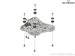 STREET-RACK topcase rack - material: aluminum - color: black - Zero SR/S ('19-) - SW-Motech