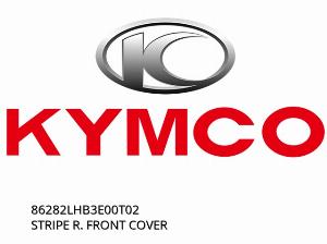 STRIPE R. FRONT COVER - 86282LHB3E00T02 - Kymco