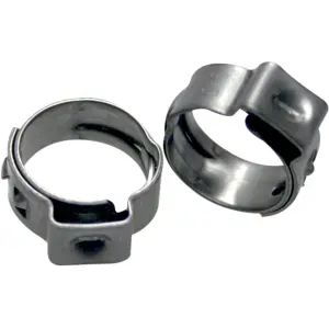 Stufenlose® Ohrschellen für das Kraftstoffsystem - Silber, Roh - 24010557