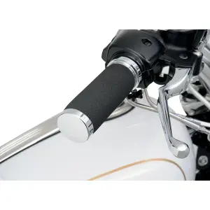 Sundance® Grips - Black, Chrome - 06300591
