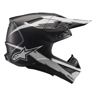 Supertech M10 Ampress Helmet - Black, Matte, White - Adult - S - 01108353