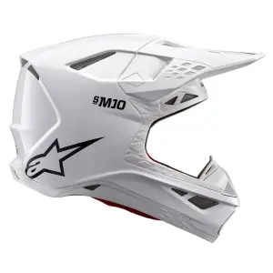 Supertech M10 Casca Solid - Gloss, Alb - Adult - M - 01108345